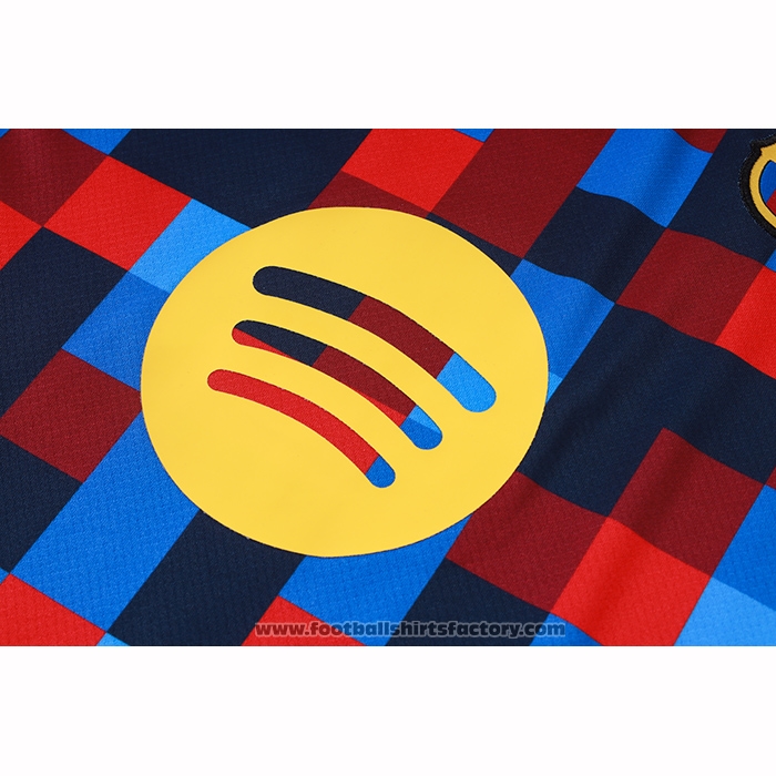 Tracksuit Barcelona Short Sleeve 2026-2027 Blue Red - Shorts